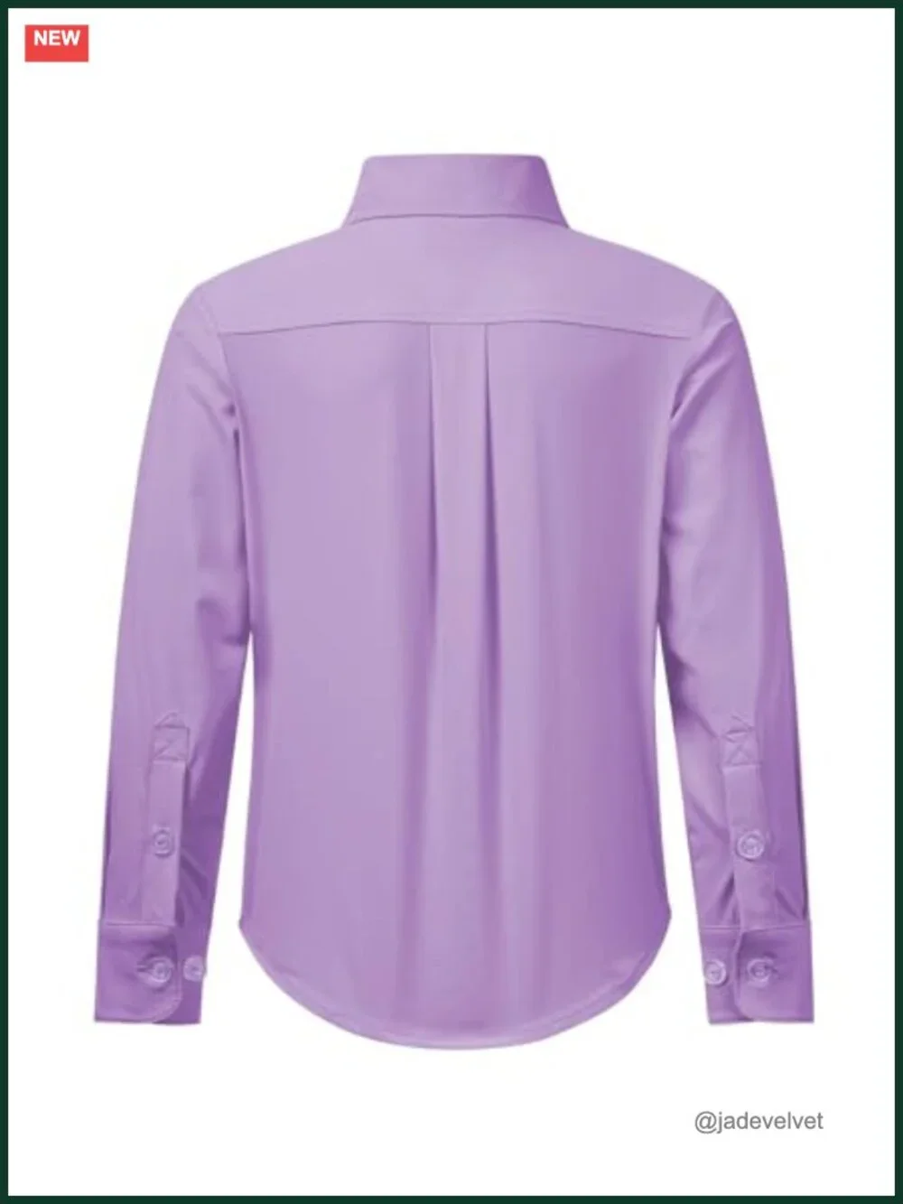 Boys Stretch Long Sleeve Button Down Dress Shirt Wrinkle Free Oxford Uniform